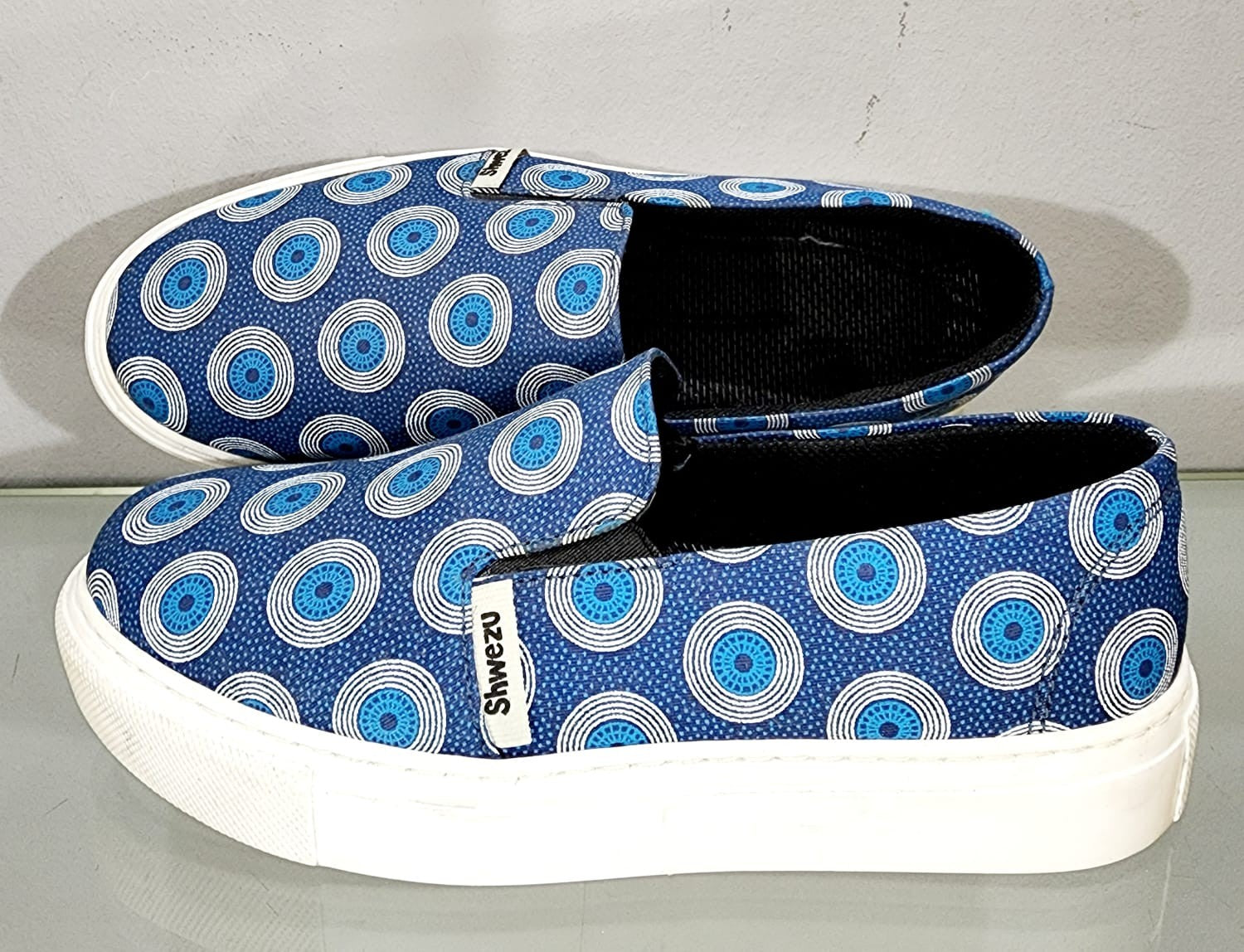 Shweshwe plimsole shoes